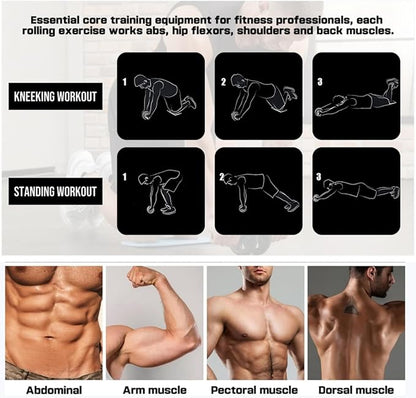 Big Ab Roller Wheel – Wide Stability, Non-Slip Handles, Full Core Training